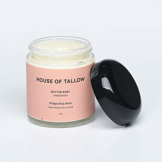 House of Tallow Butter Baby (Unscented) 100% Grass Fed Tallow Whipped Butter