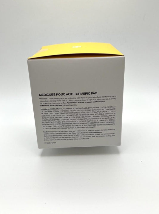 Medicube Kojic Acid Turmeric Pad- (70ct )Clarifying Toner Pad- Korean Skin Care