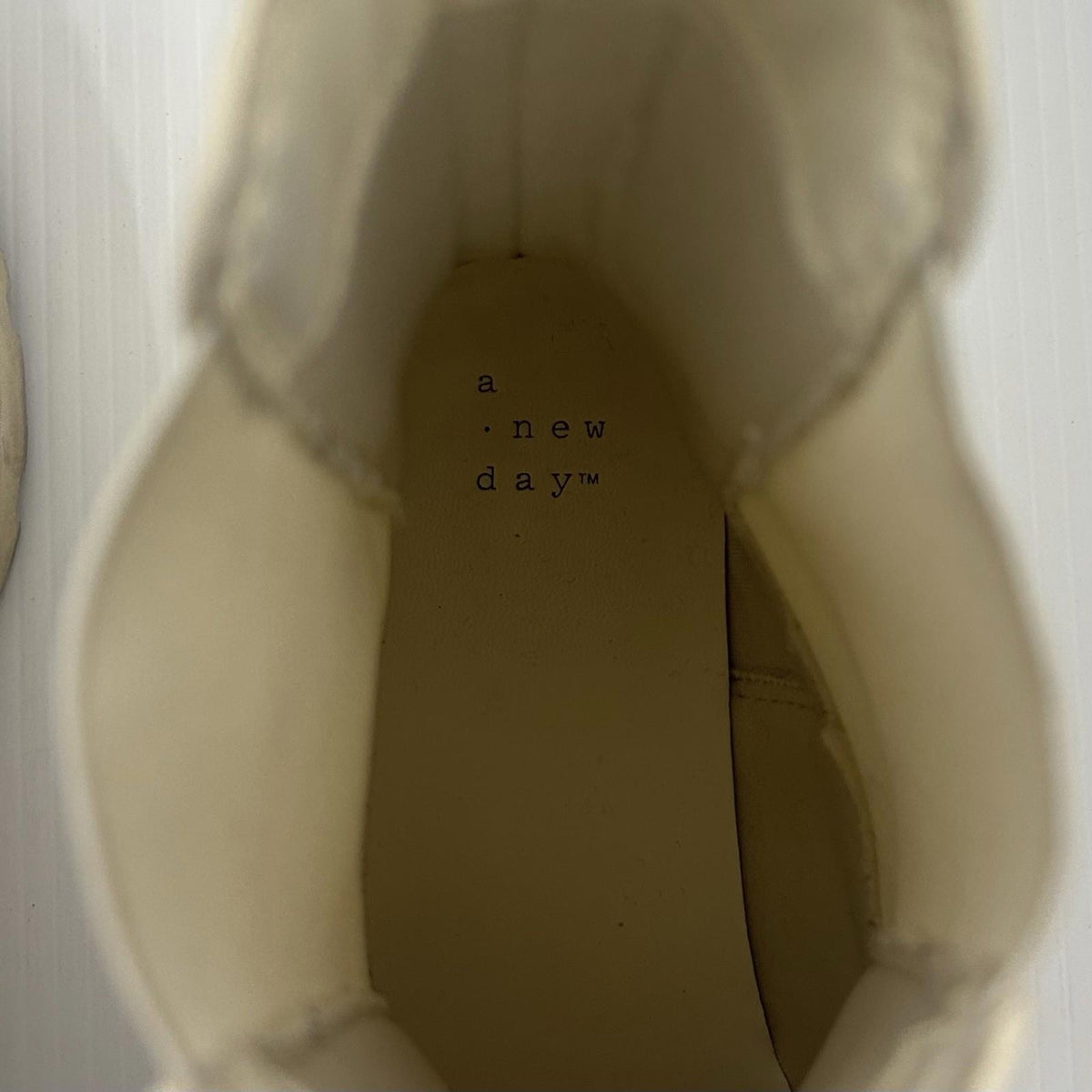 A New Day White Combat Boots (Size 9)
