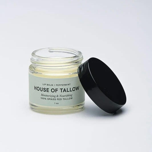 House of Tallow Peppermint 100% Grass Fed Tallow Lip Balm
