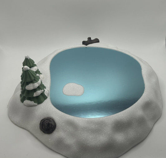 Wondershop Glittery & Metallic Frozen Pond Decorative Tray Ft. Trees