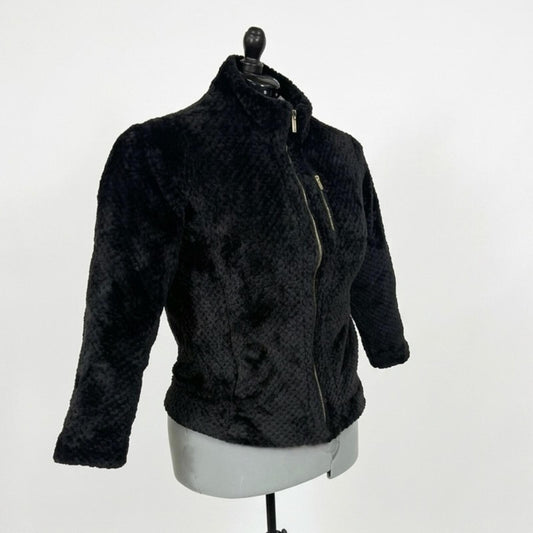 Calvin Klein Black Fleece Lightweight Zip Up w/ Gold Zippers (XL)