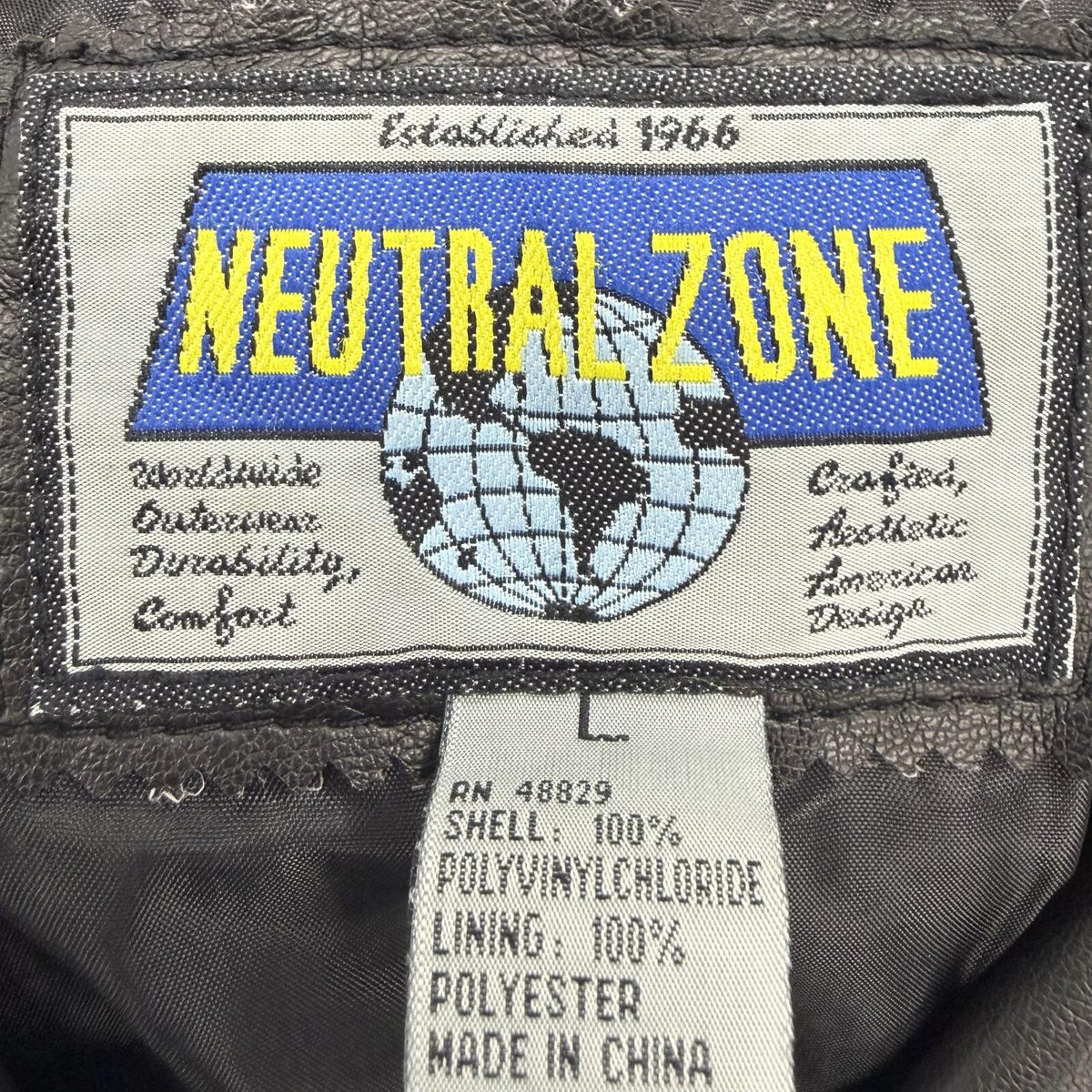 Neutral Zone Black Fitted Leather Jacket w/ Silver Zippers (L)
