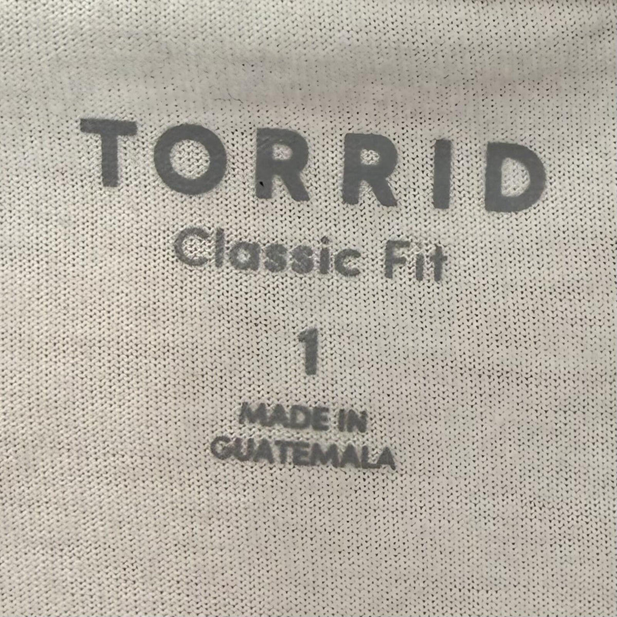 Torrid Classic Fit White V-Neck Flowy T-Shirt (1X)