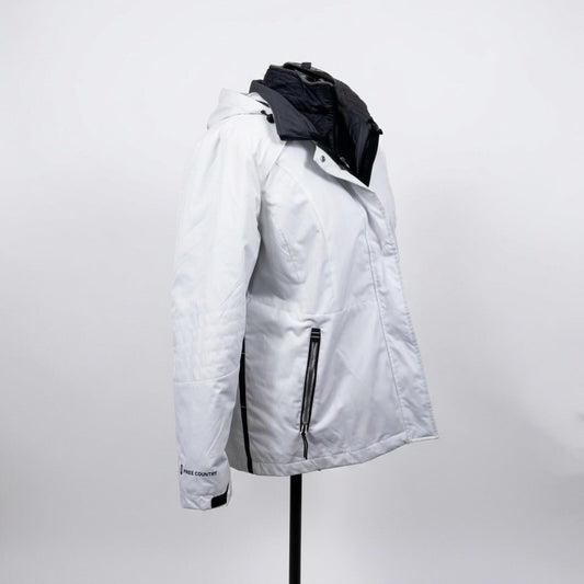Sierra White & Black 3 in 1 Winter Jacket (XL)
