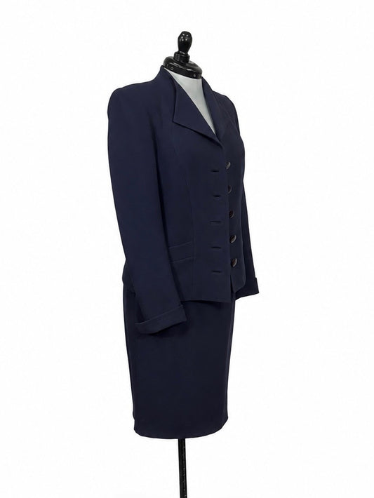 David Pallas Paris Navy Blazer & Business Skirt Set (Around a Size 6)