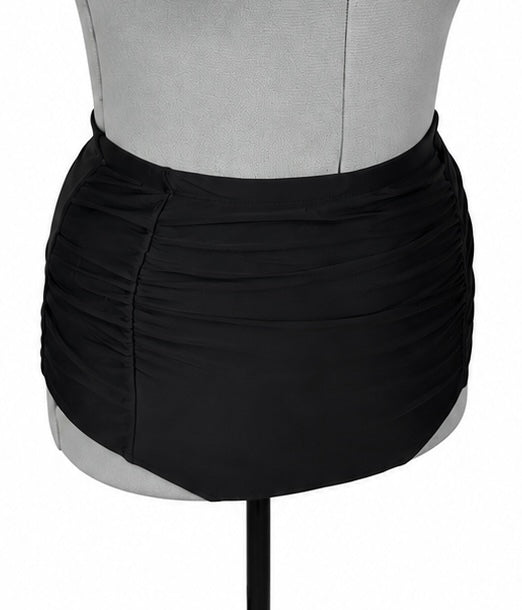 Tempt Me High Waisted Black Swim Bottoms (L)