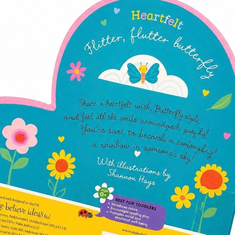 Heartfelt Flitter, Flutter Butterfly Illustrated by Shannon Hays