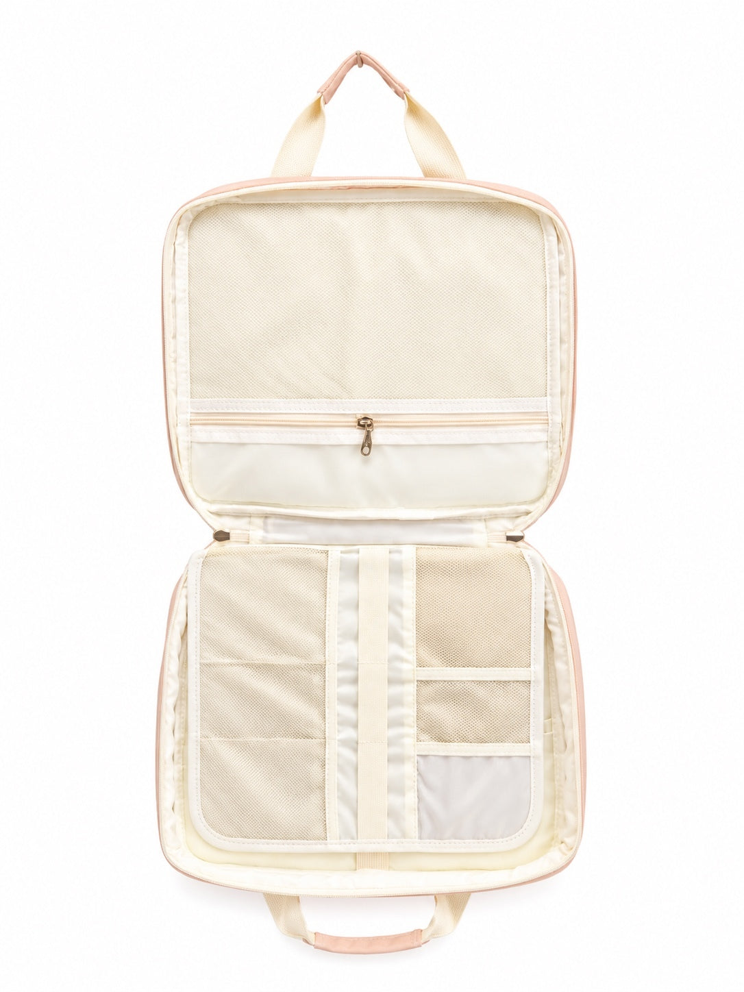 Casirena Pink & Cream Cosmetic Travel Bag