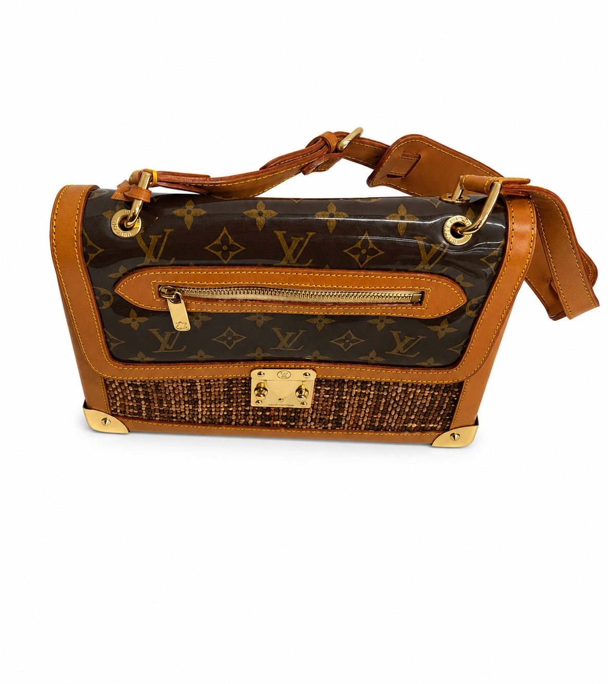 Louise Vuitton Monogram Tweedy Rabat Bag