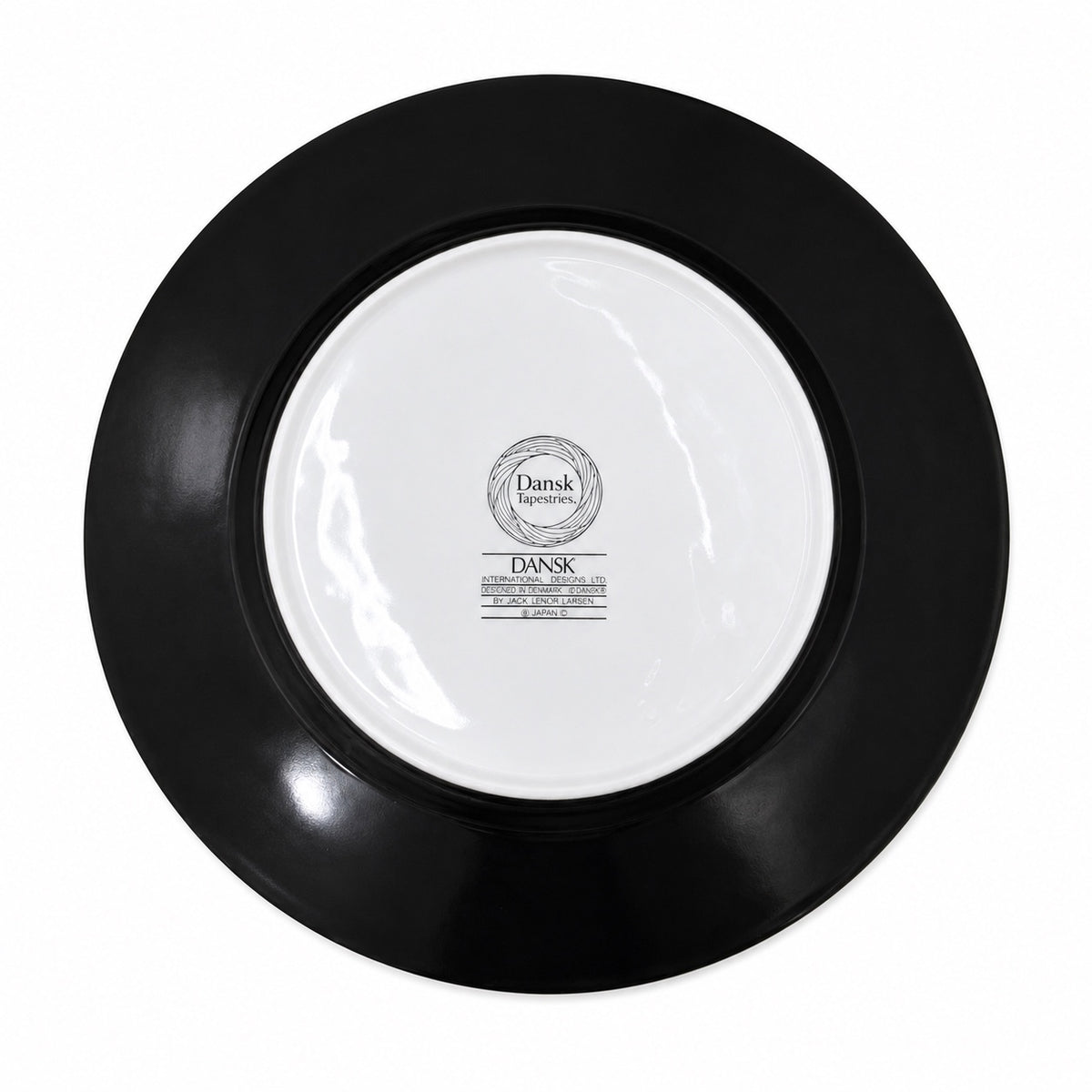 DANSK Midnight Black Large Dinner Plate