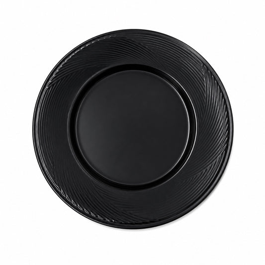 DANSK Midnight Black Large Dinner Plate
