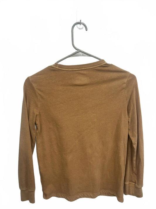 Cat & Jack Burnt Orange Long Sleeve Shirt with Front Pocket (L-10/12)