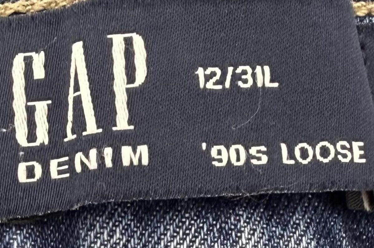 GAP Denim 90s Loose Blue Straight Jeans (12/31L)