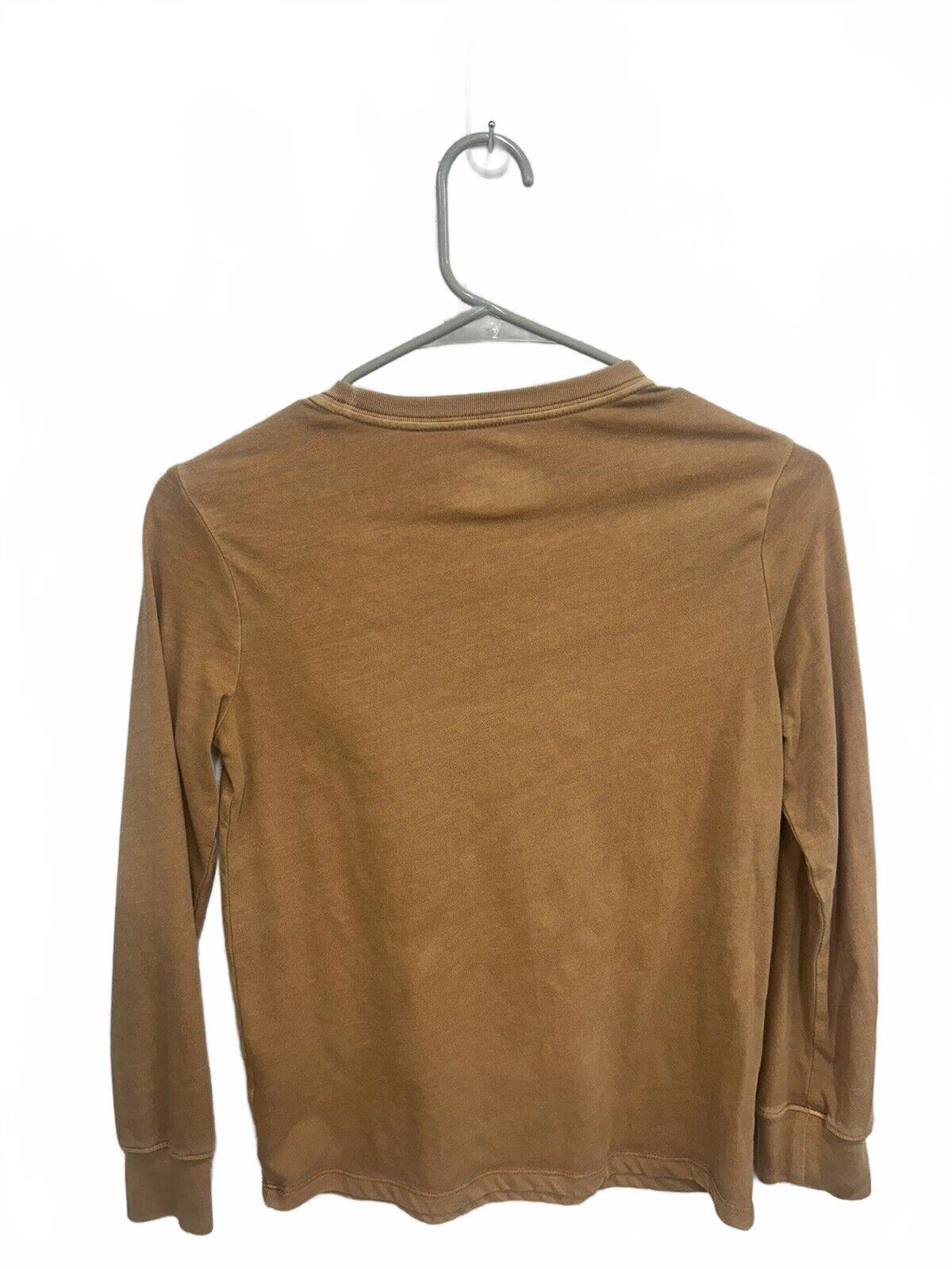 Cat & Jack Burnt Orange Long Sleeve Shirt with Front Pocket (M-8)