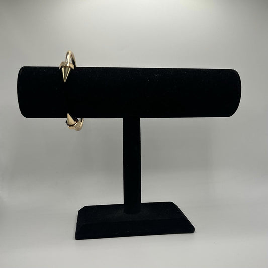 Lovita & Co. Gold Color Spring Hinge Bangle Bracelet
