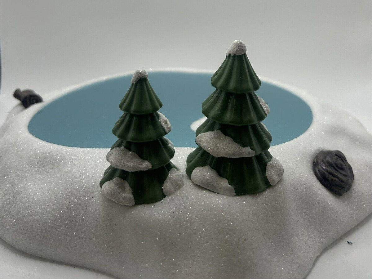 Wondershop Glittery & Metallic Frozen Pond Decorative Tray Ft. Trees