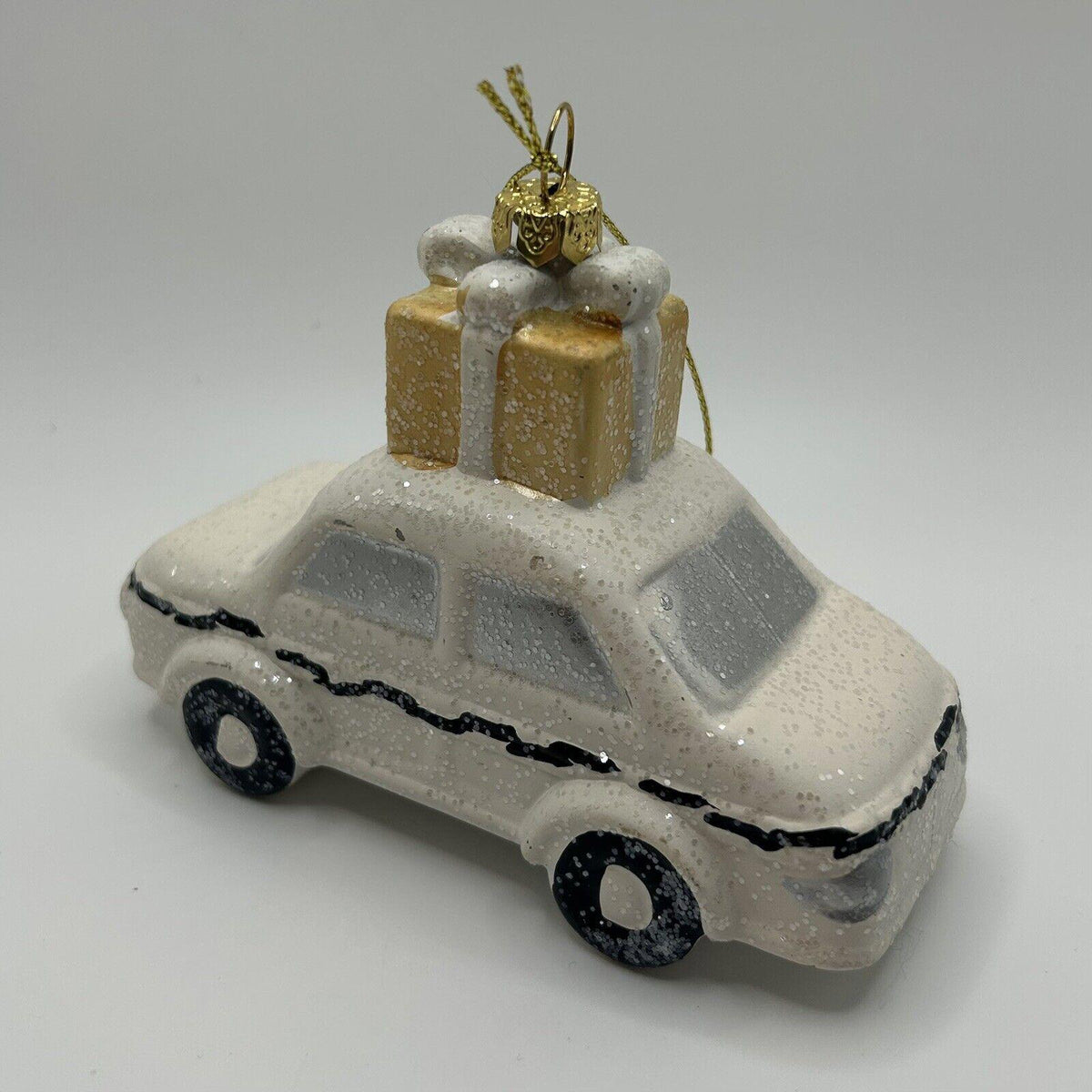 Wondershop Glittery Cars Ornament Set 4 Count