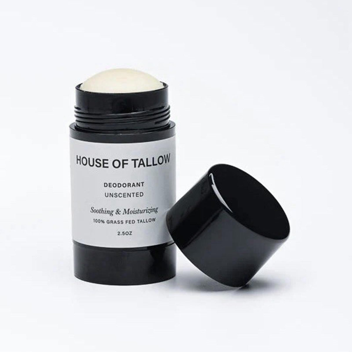 House of Tallow Unscented 100% Grass Fed Tallow Natural Moisturizing Deodorant