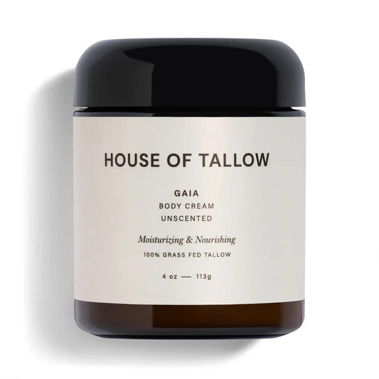 House of Tallow Gaia Unscented 100% Grass Fed Tallow Body Cream/Balm