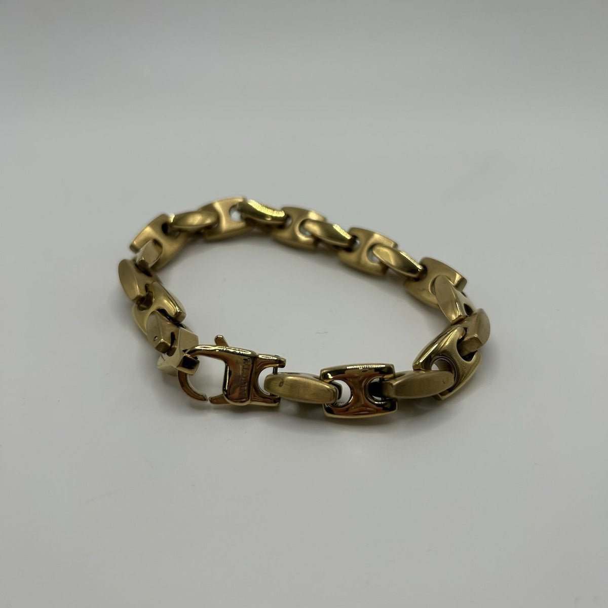 Invicta Jewelry Stainless Steel Modified Mariner Link Bracelet Gold 8.5