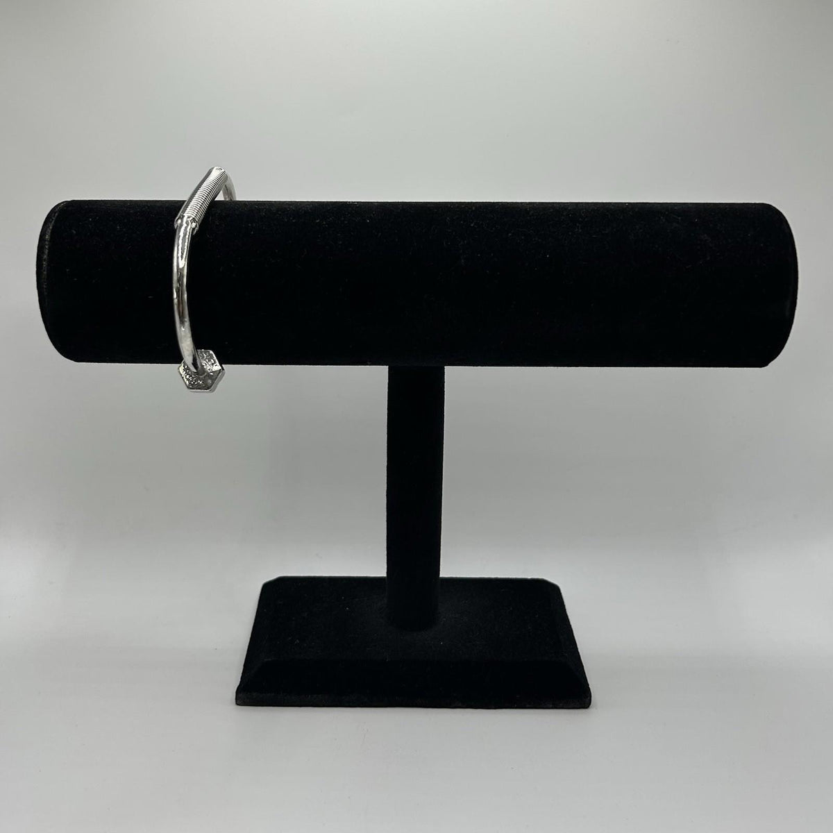 Lovita & Co. Silver Color Spring Hinge Bangle Bracelet