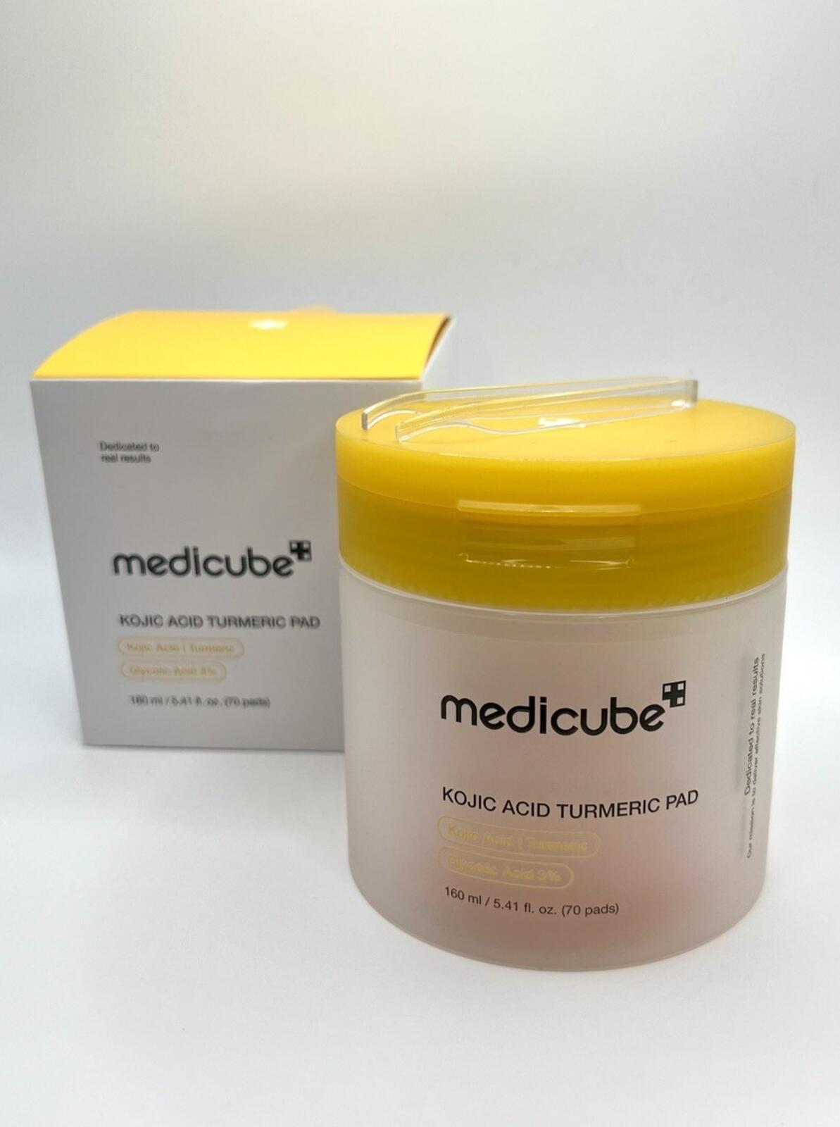 Medicube Kojic Acid Turmeric Pad-  (70ct )Clarifying Toner Pad- Korean Skin Care