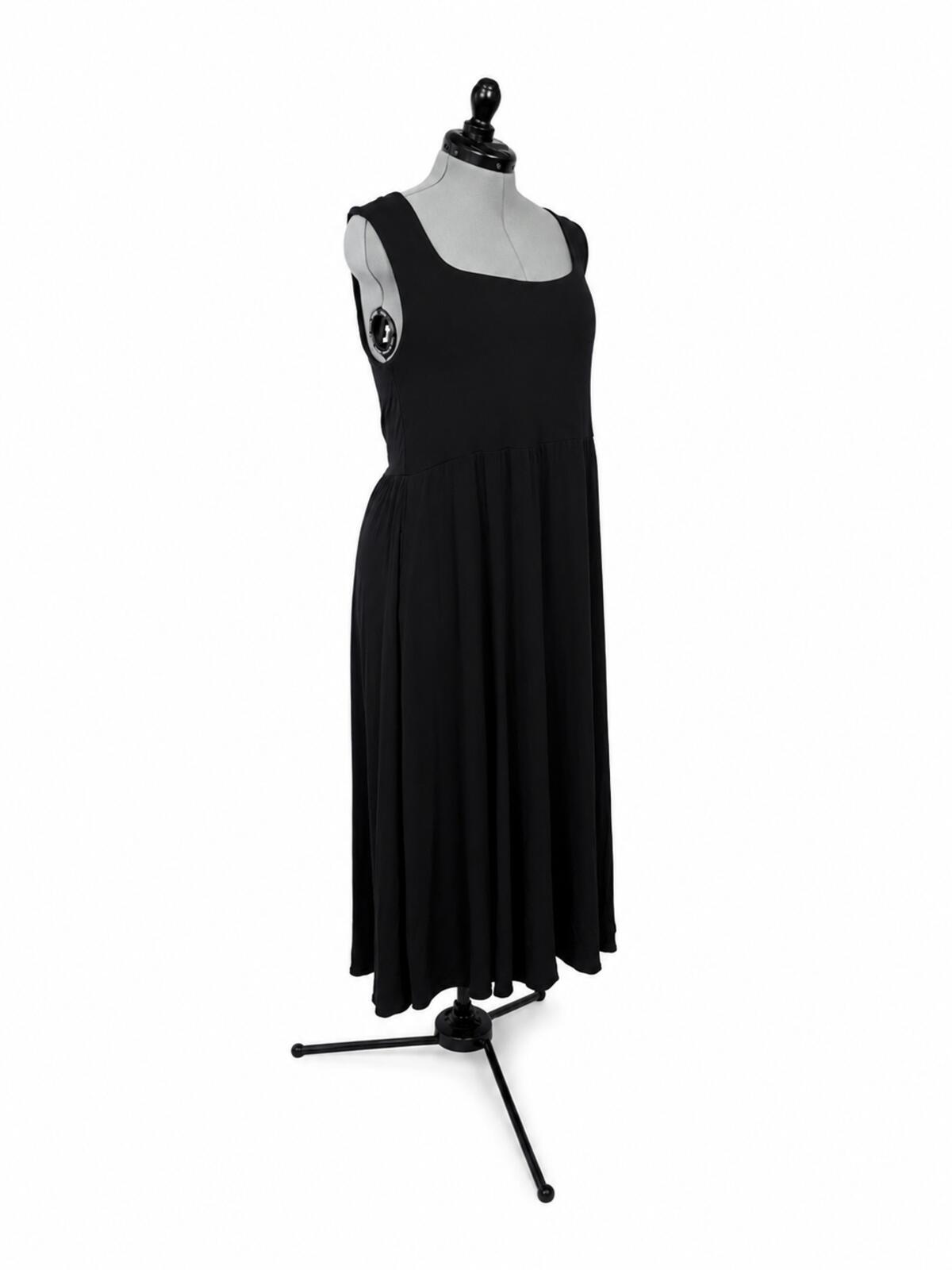 A New Day Black Square Neck Maxi Dress (XL)