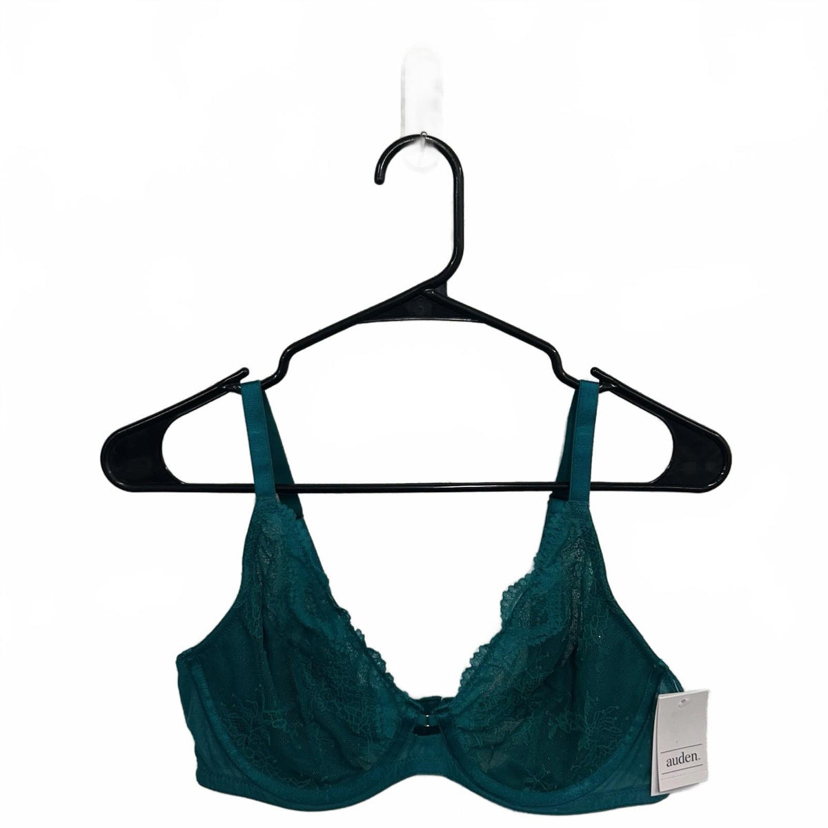 Auden Teal Unlined Balconette Underwire Bra (36C)