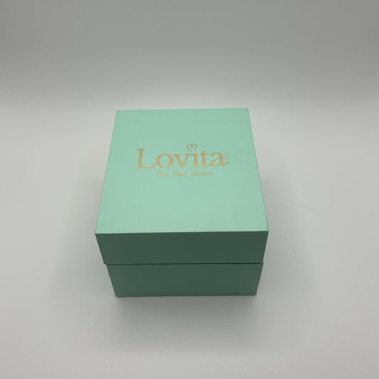 Lovita & Co. Gold Layered Stretchy Crystal Cuff Bracelet
