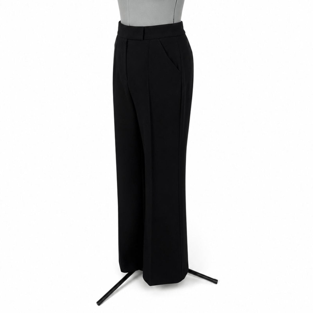 Express Black Super High Rise Flare Trouser (12R)