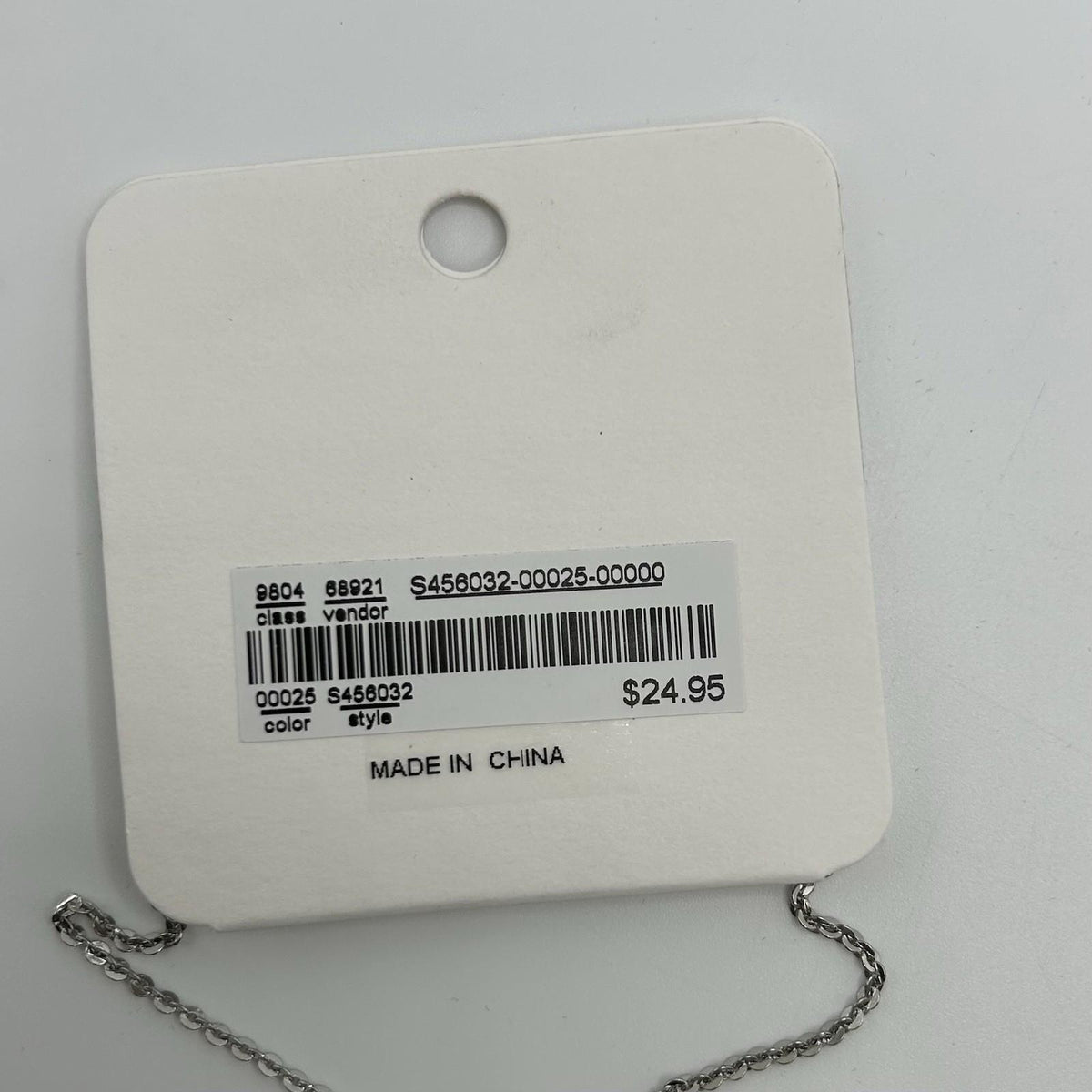 Christopher & Banks Long Blue Crystal and Silver Rings Pendant