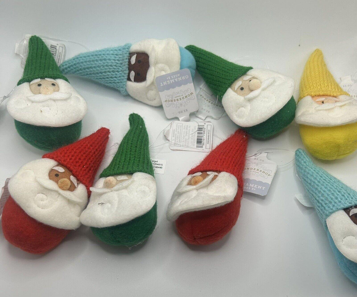 Wondershop Gnome Ornament Variety Pack 4 Count