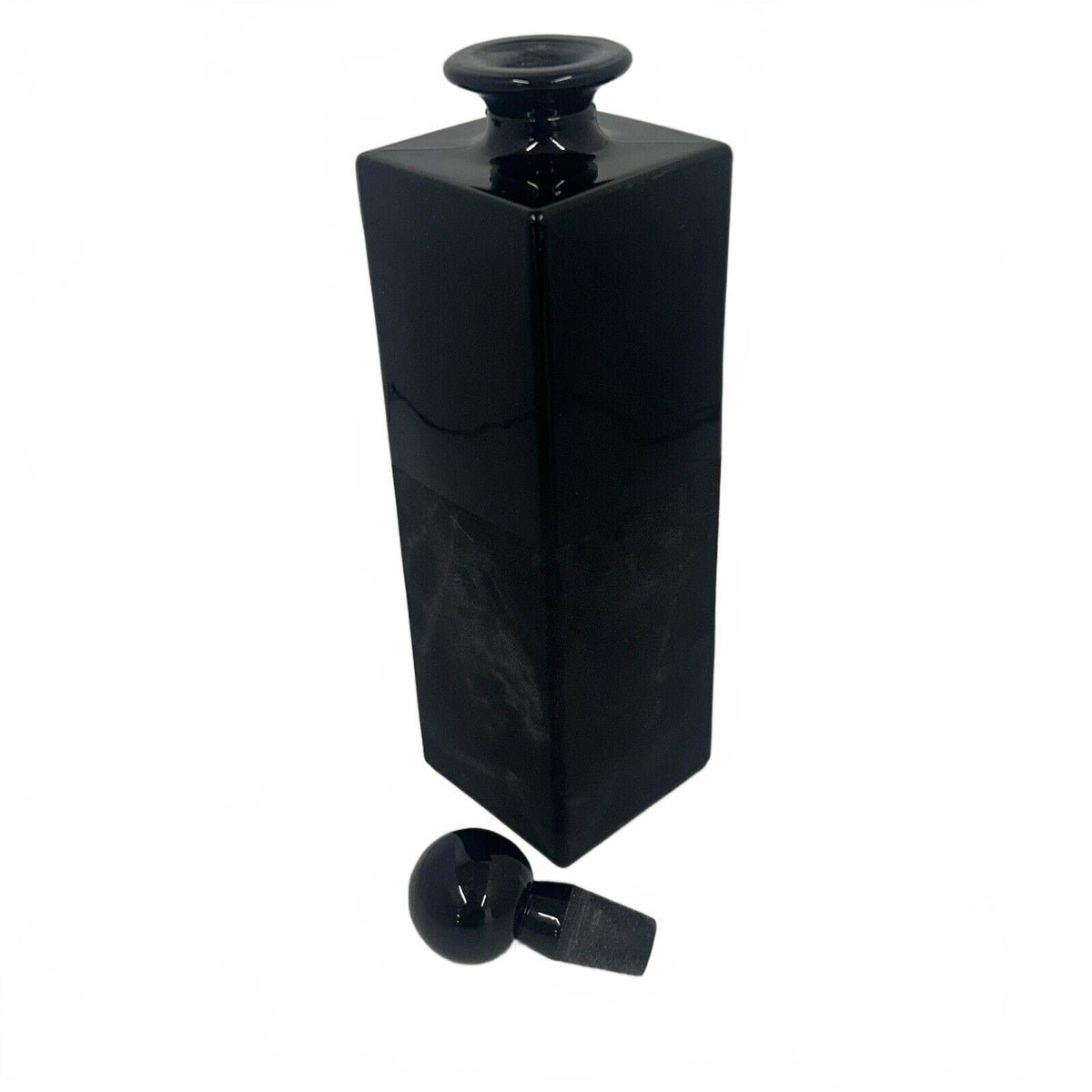 3 Piece Antique Black  Perfume/ Essential Oil Bottles (Bottom Matte, Top Gloss)