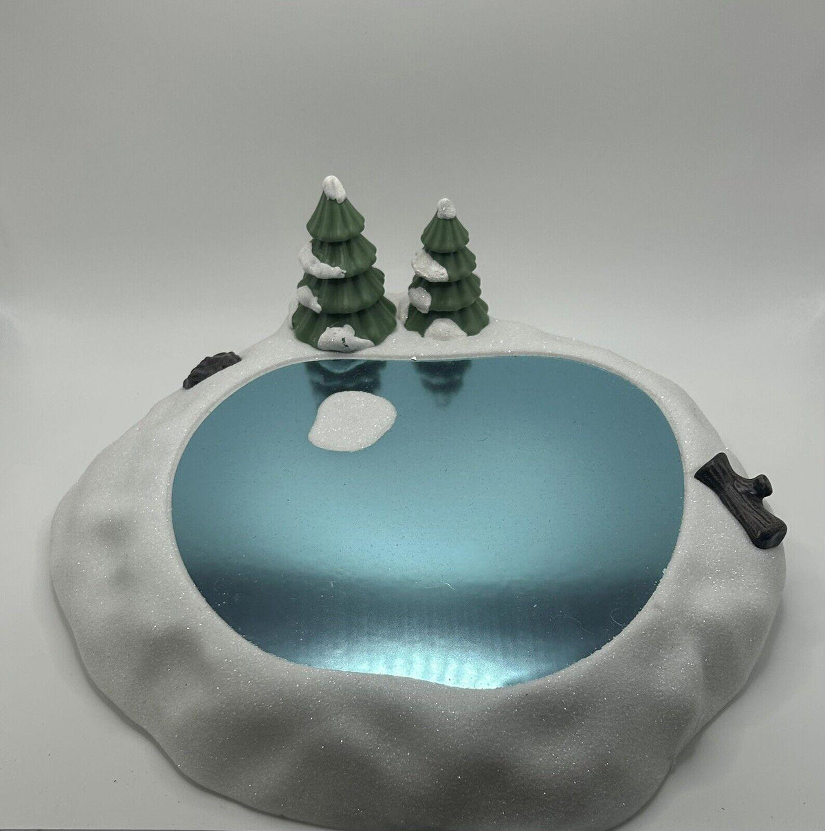 Wondershop Glittery & Metallic Frozen Pond Decorative Tray Ft. Trees