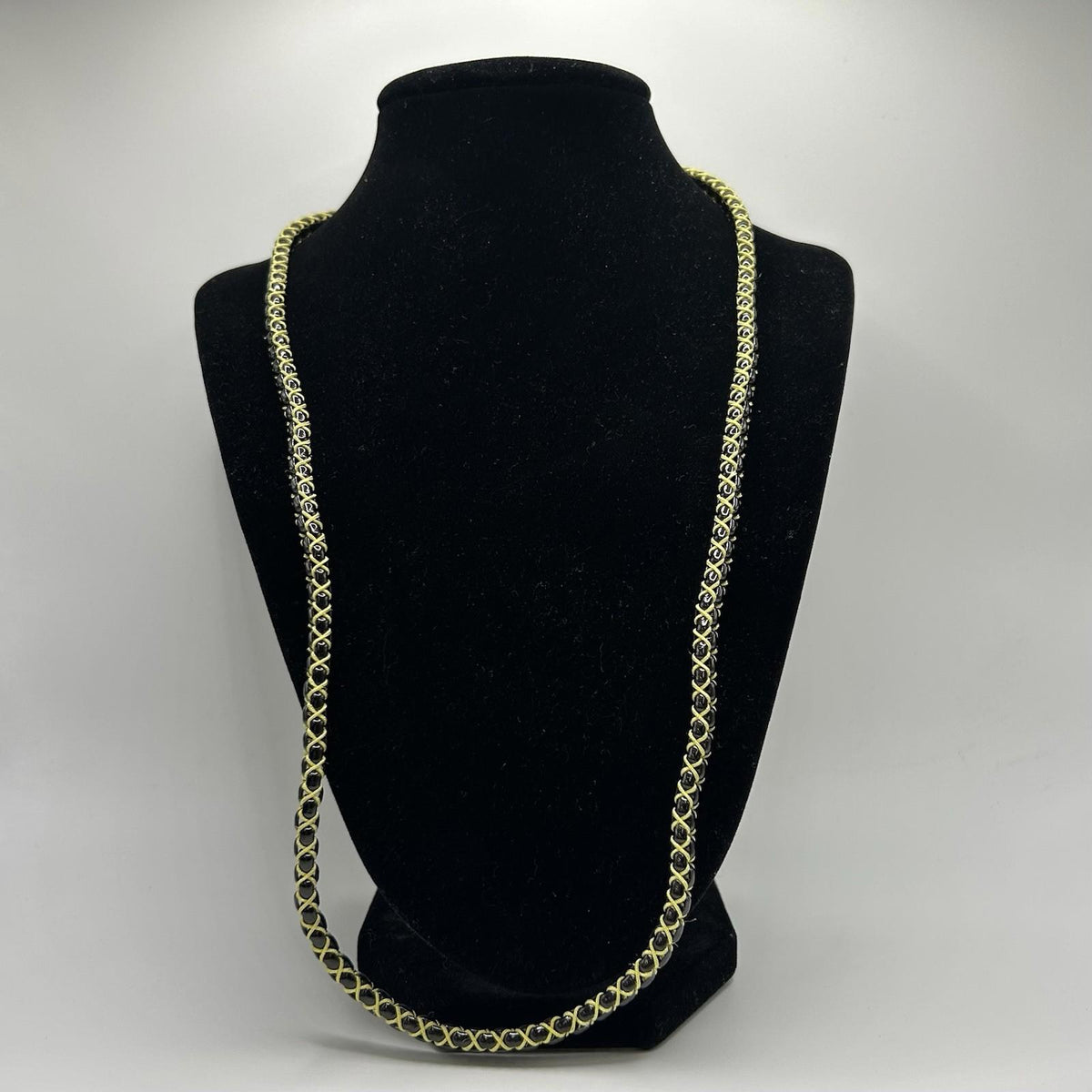 Invicta Jewelry Stainless Steel & Yellow/Black Nylon Chord Box Chain Necklace