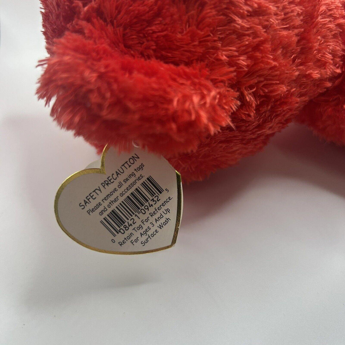 Ty Beanie Babies “Sizzle” Red Medium Size Bear