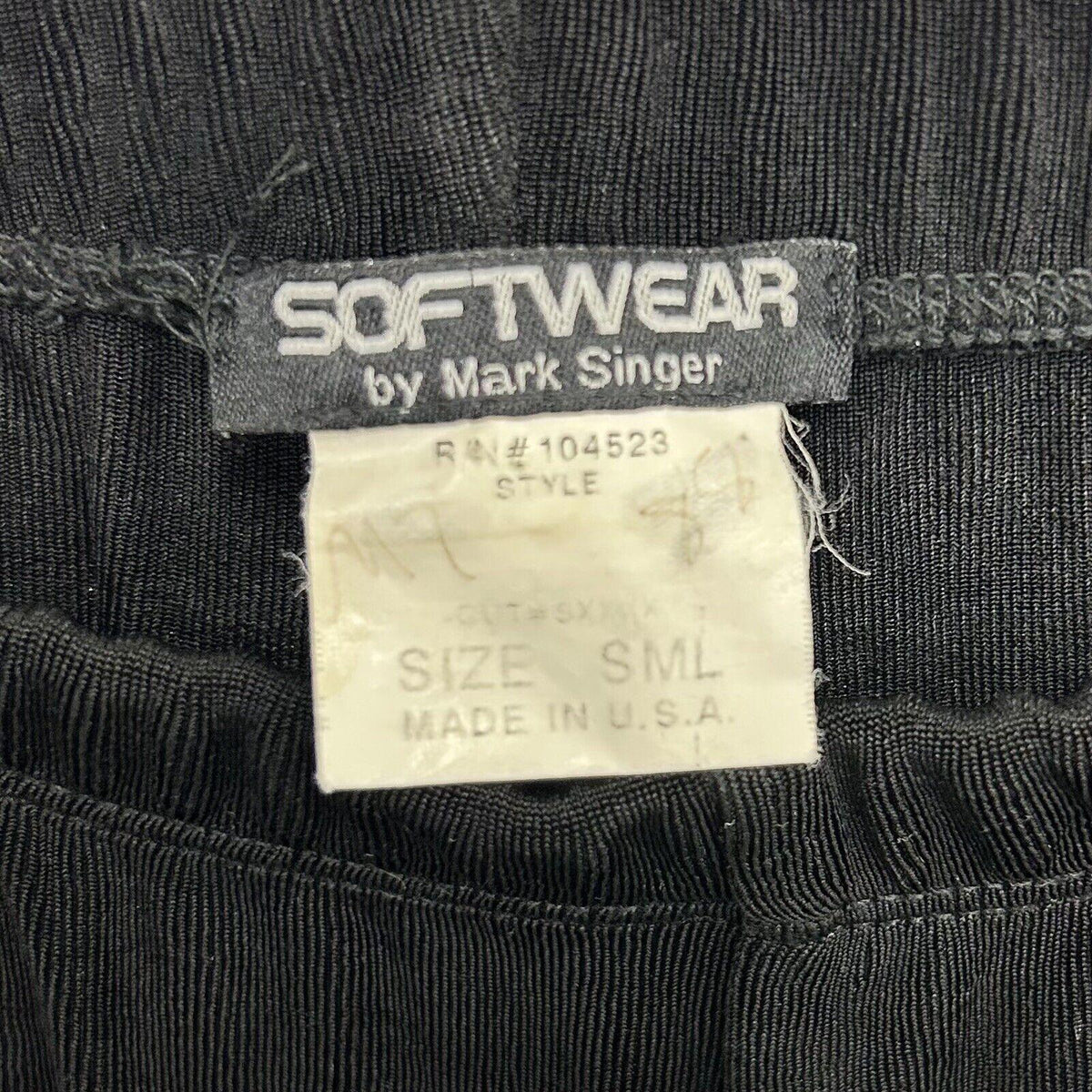 Softwear by Mark Singer Black Tank Top/Pants Track Suit Set (S)