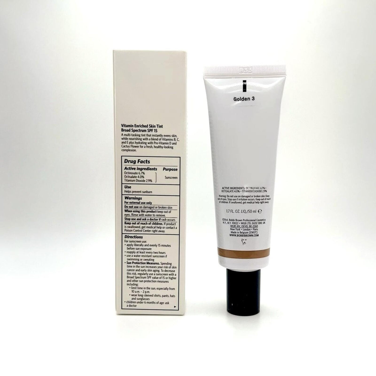 Bobbi Brown Vitamin Enriched Skin Tint SPF 15  (Golden 3)