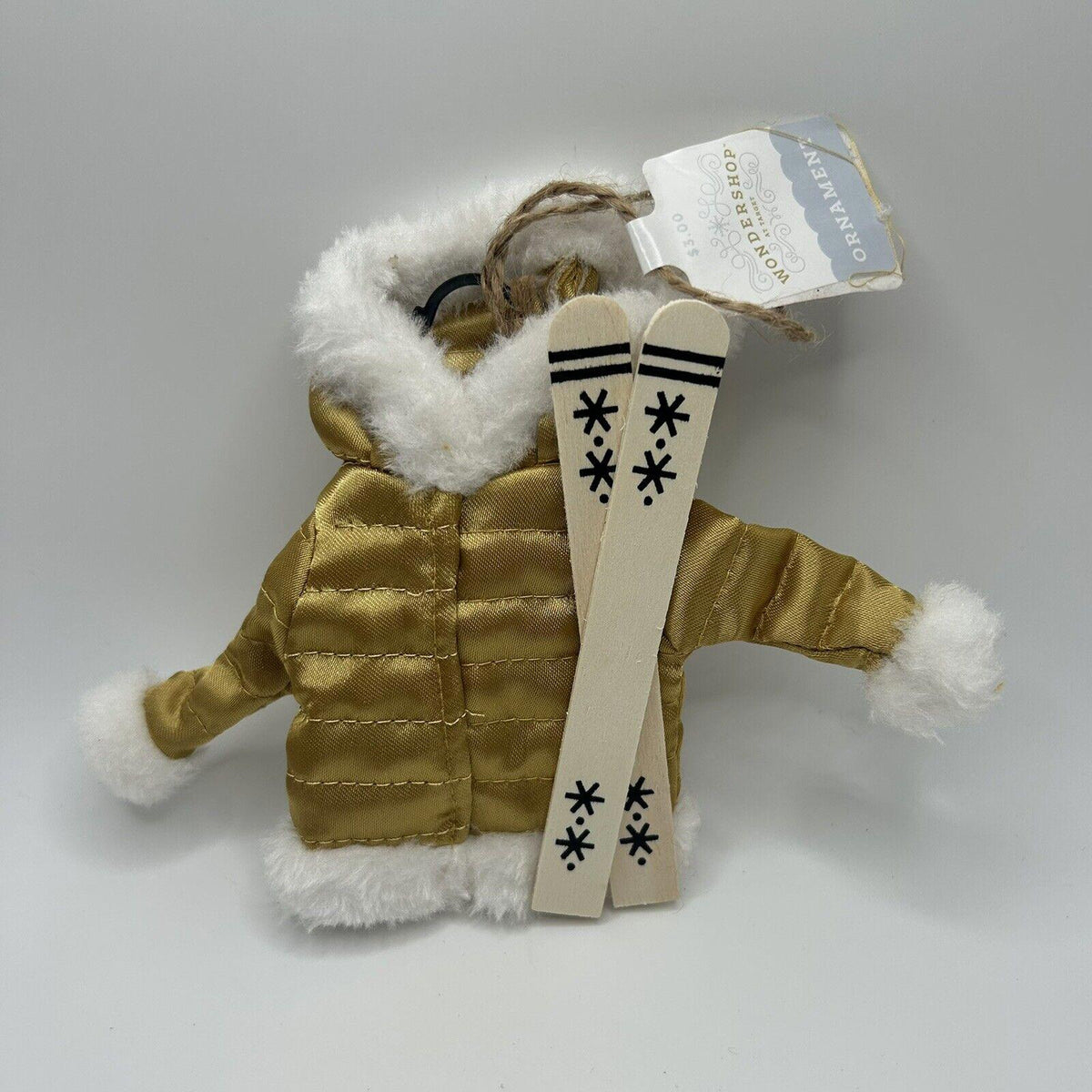 Wondershop Gold Ski Ornament Set (2 Count)