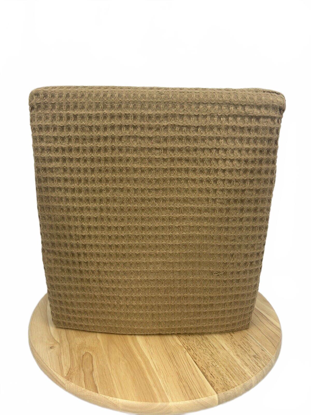 GBV Home Toffee Twin/Full Size 100% Cotton Waffle Weave Blanket (50" x 60")