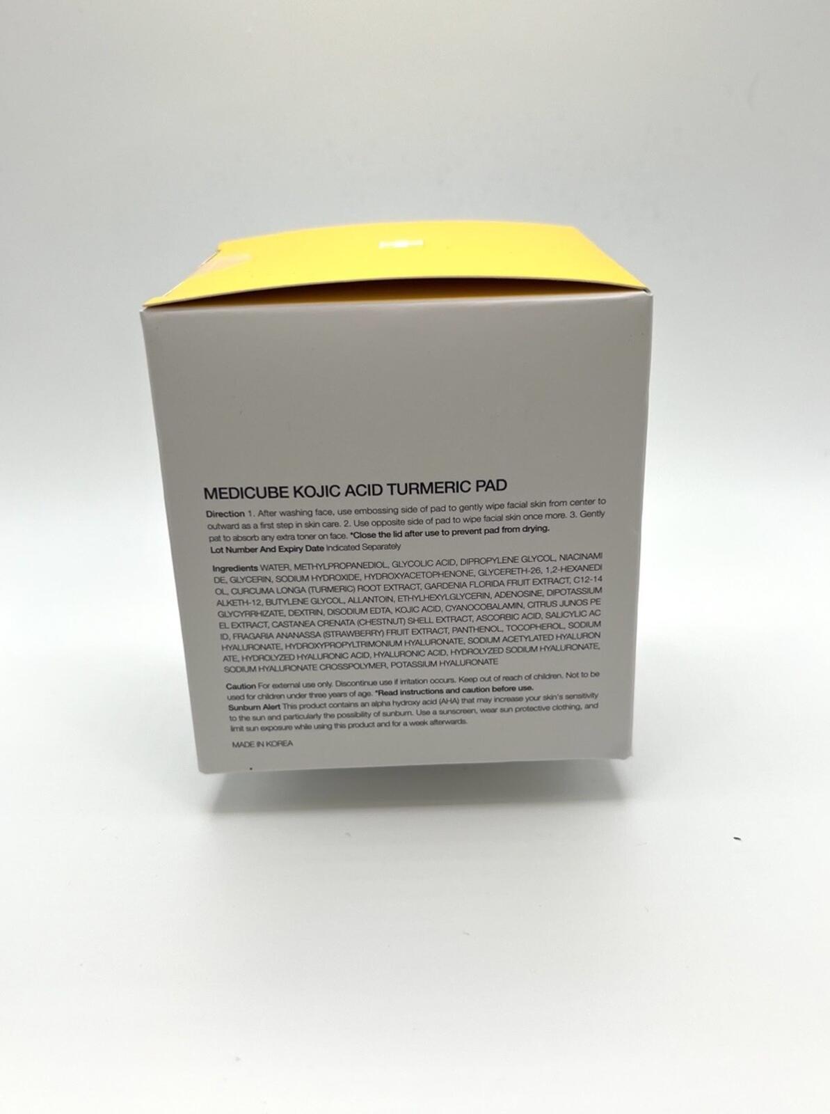 Medicube Kojic Acid Turmeric Pad-  (70ct )Clarifying Toner Pad- Korean Skin Care