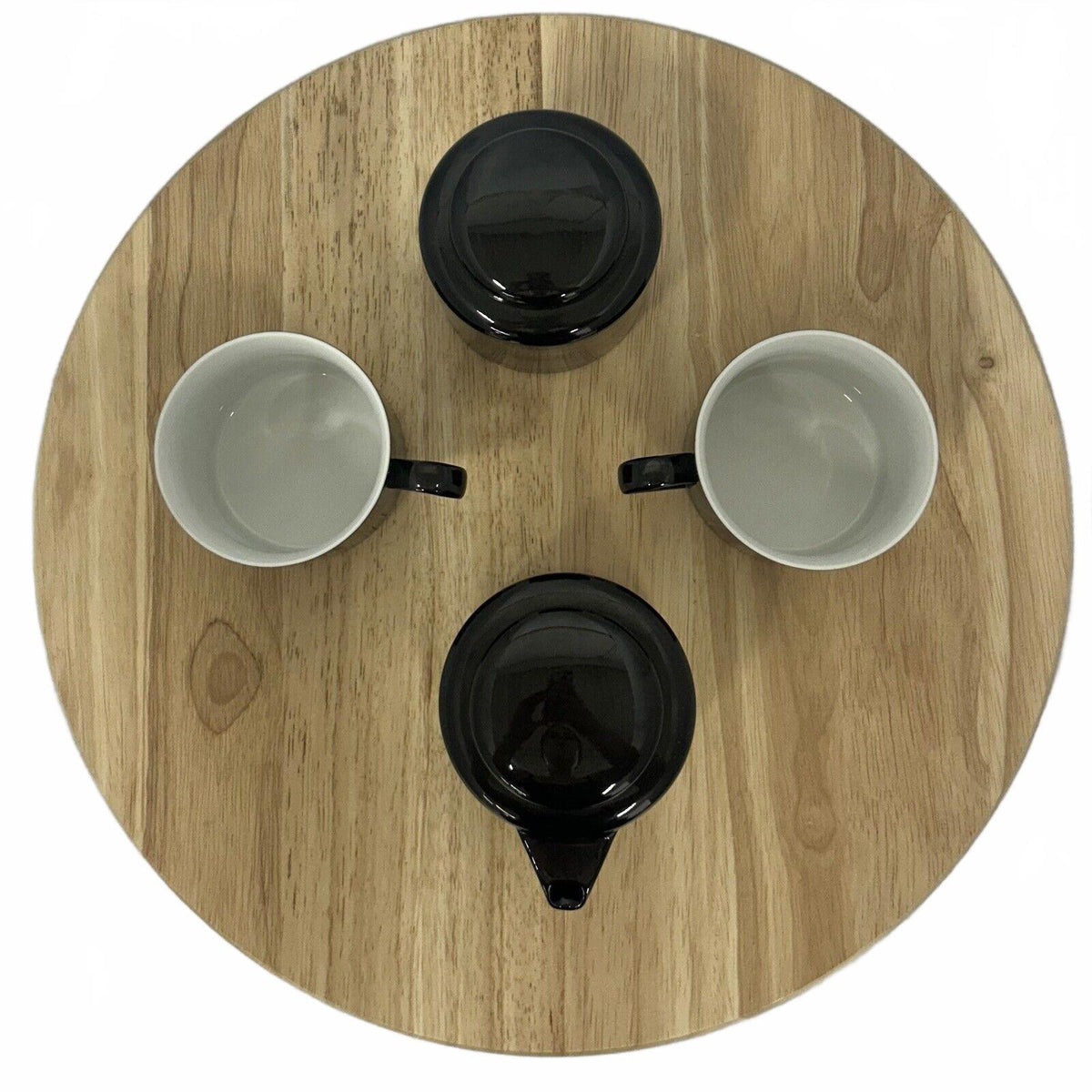 DANSK Midnight Black 4 Piece Tea Set