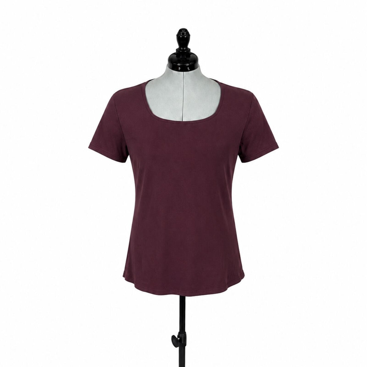 Torrid Super Soft Rib Knit Maroon Short Sleeve Top (2X)