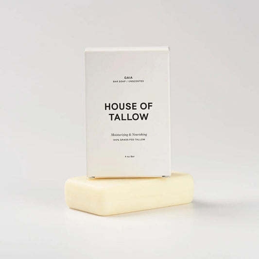 House of Tallow Gaia (Unscented) 100% Grass Fed Tallow Moisturizing Bar Soap