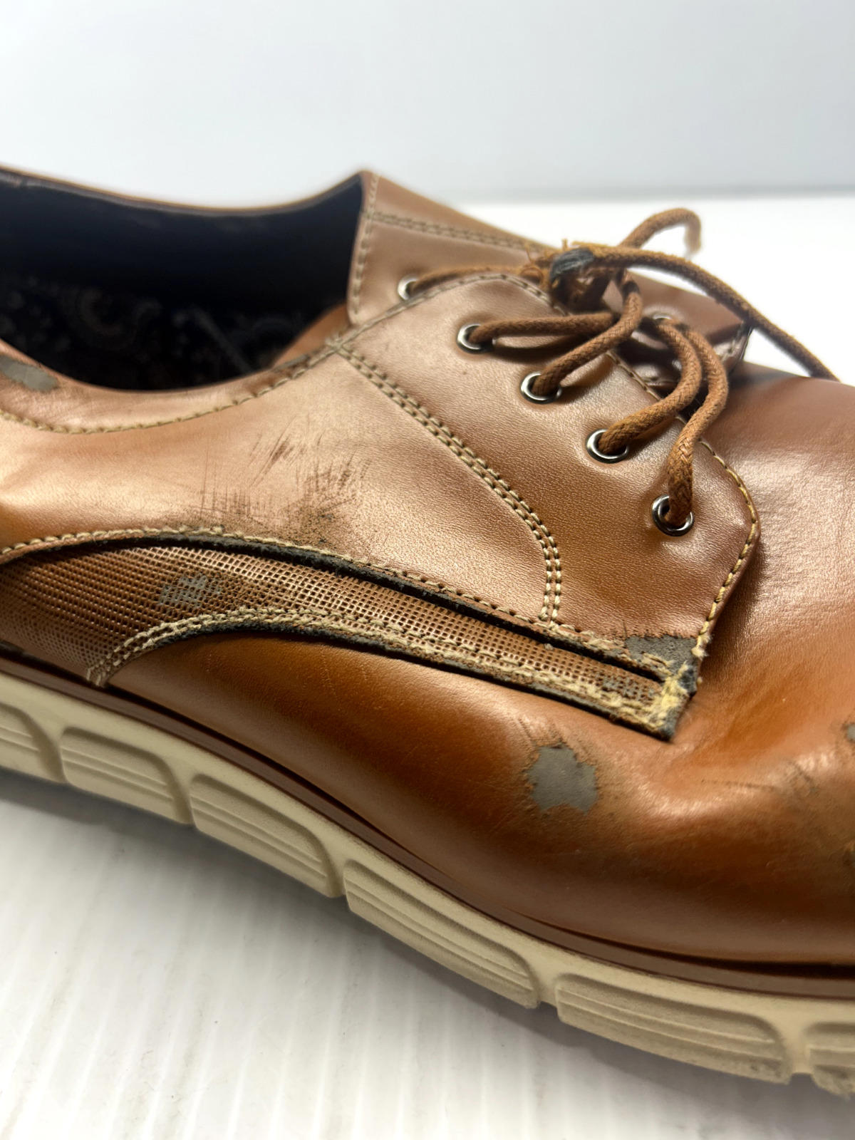 Bruno Marc Brown Dress Shoes (M 12)