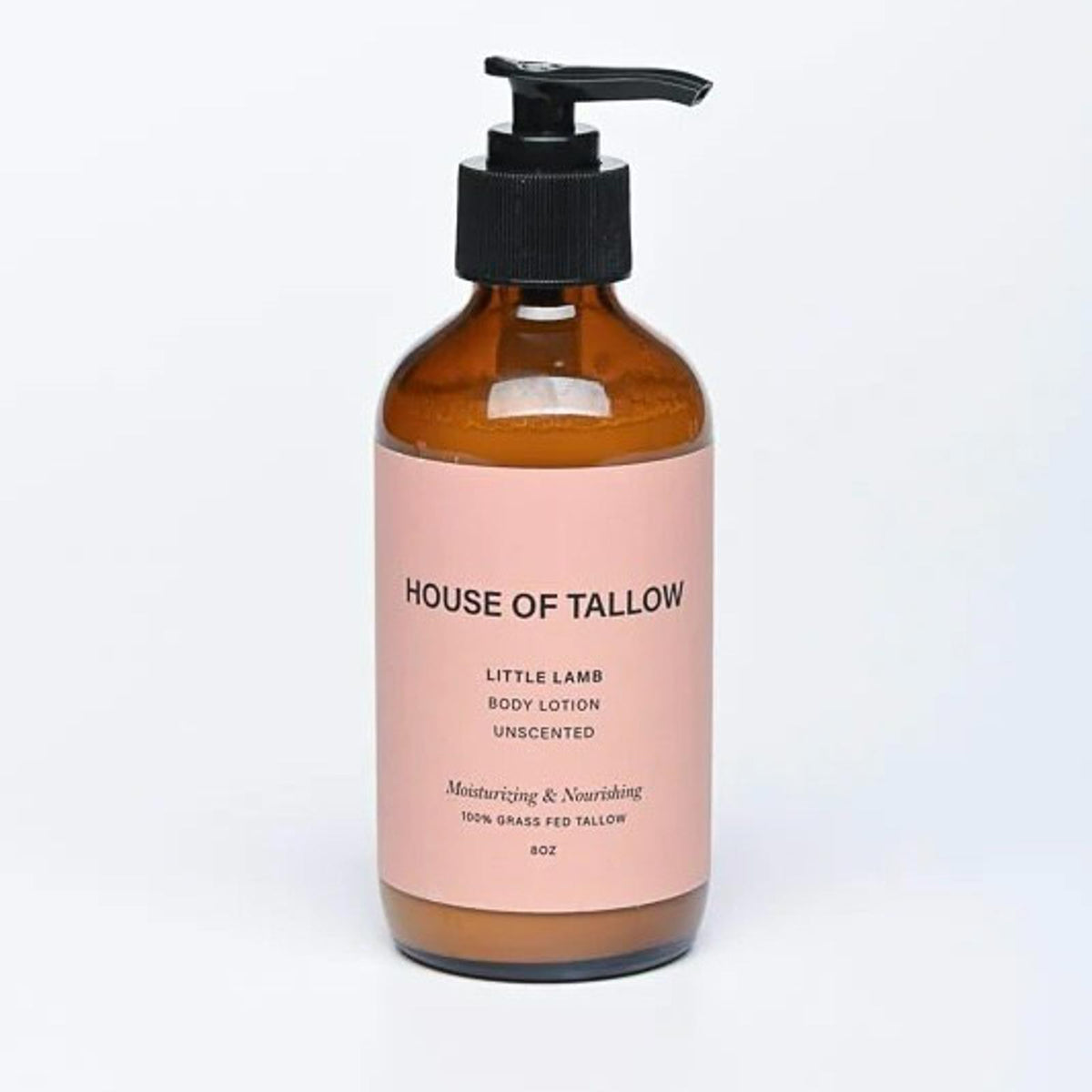 House of Tallow Little Lamb Unscented 100% Grass Fed Tallow Body Lotion 8oz