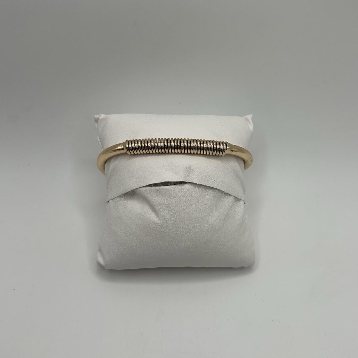 Lovita & Co. Gold Color Spring Hinge Bangle Bracelet