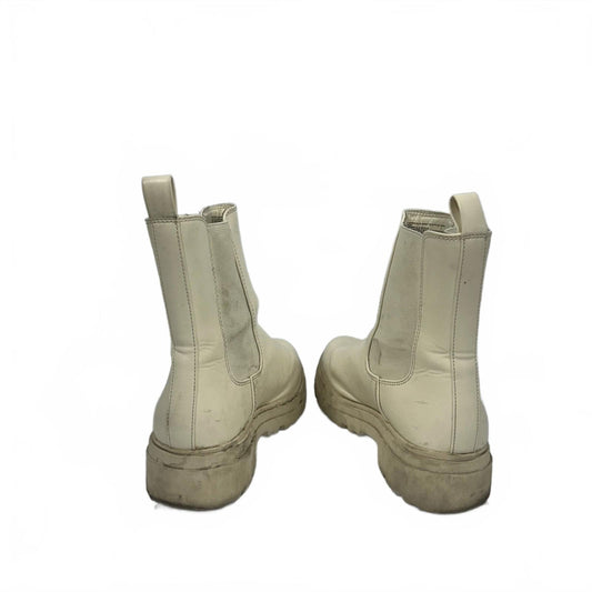 A New Day White Combat Boots (Size 9)