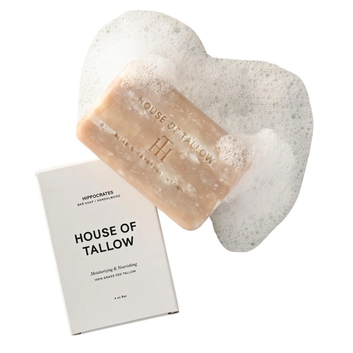 House of Tallow Hippocrates (Sandalwood) 100% Grass Fed Tallow Moisturizing Bar
